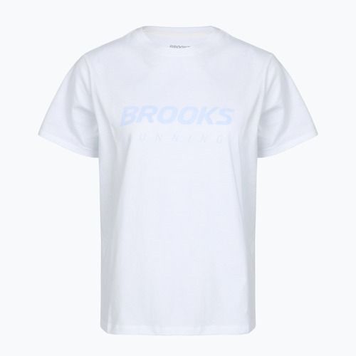 Koszulka do biegania damska Brooks Graphic white/halogen blue