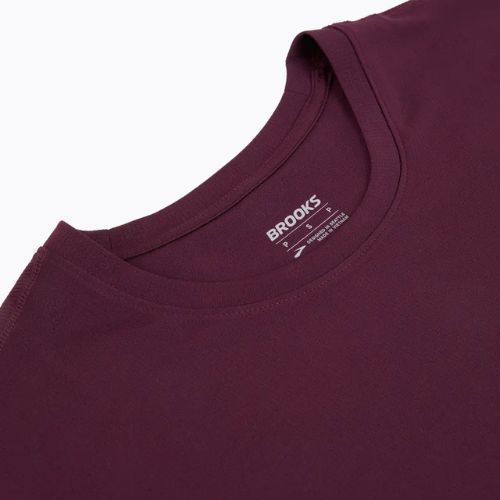 Koszulka do biegania męska Brooks Dash burgundy blaze