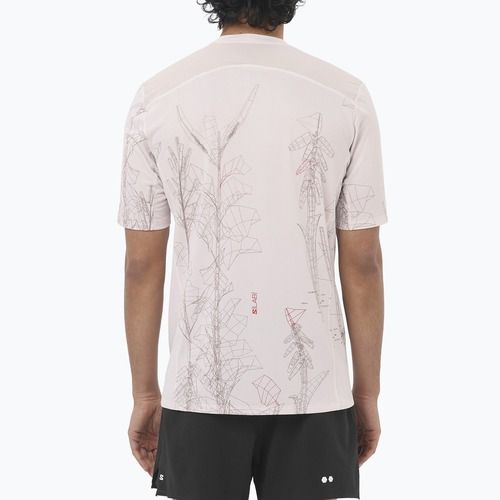 Koszulka do biegania męska Salomon S/Lab Ultra Tee Aop lilac ash