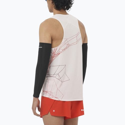 Koszulka do biegania męska Salomon S/Lab Speed Tee lilac ash/fiery red