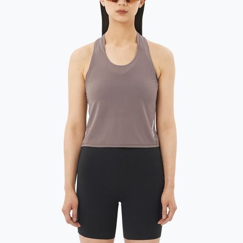 Koszulka do biegania damska Salomon Sense Aero Short Tank iron