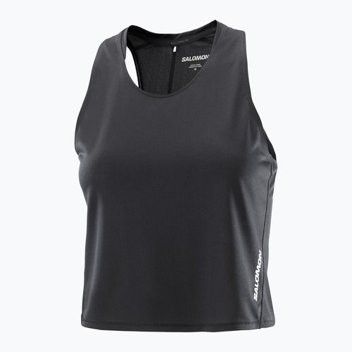Koszulka do biegania damska Salomon Sense Aero Short Tank deep black