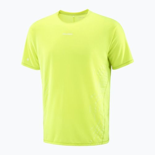 Koszulka do biegania męska Salomon Sense Aero SS Tee GFX acid lime