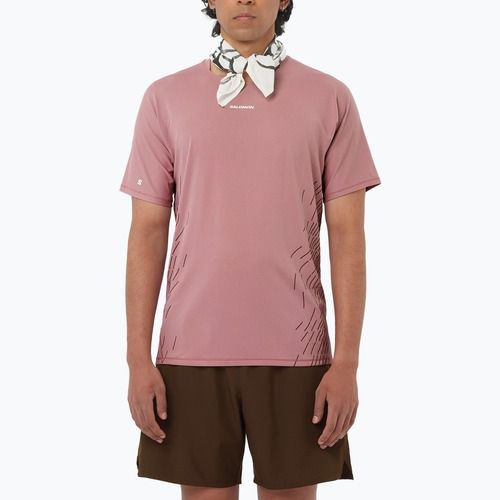 Koszulka do biegania męska Salomon Sense Aero SS Tee GFX dusky orchid