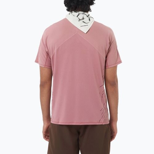 Koszulka do biegania męska Salomon Sense Aero SS Tee GFX dusky orchid