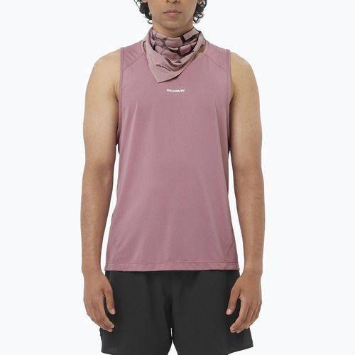 Koszulka do biegania męska Salomon Shakeout Core Tank dusky orchid
