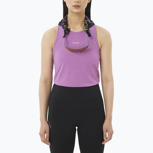 Koszulka do biegania damska Salomon Shakeout Core Tank iris orchid