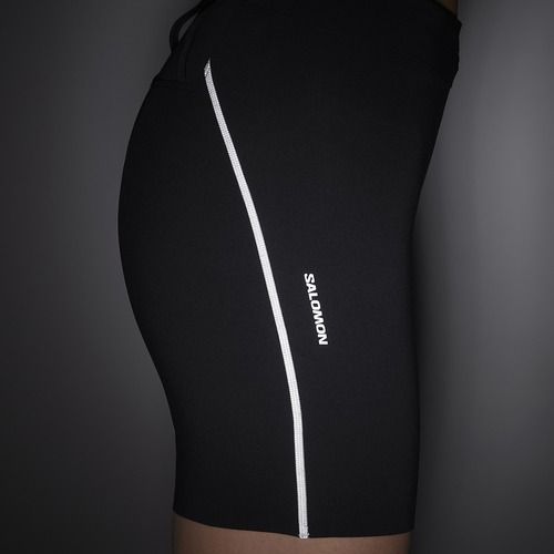 Spodenki do biegania damskie Salomon Sense Stow 6" deep black