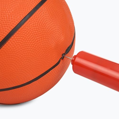 Kosz do koszykówki dla dzieci OneTeam K01 z piłką czarny