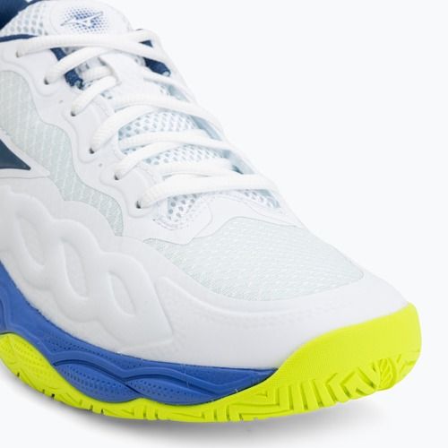 Buty do tenisa męskie Mizuno Wave Enforce Court AC white/dazzling blue/ lightning