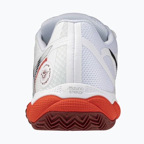Buty do tenisa męskie Mizuno Wave Enforce Court CC fiery red/white/sun-dried tomato