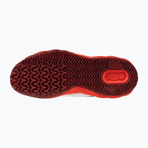 Buty do tenisa męskie Mizuno Wave Enforce Court CC fiery red/white/sun-dried tomato