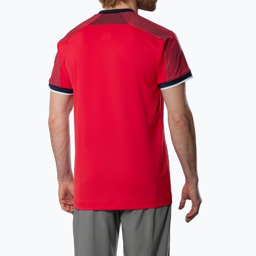 Koszulka męska Mizuno Stargazer Shadow Tee fiery red