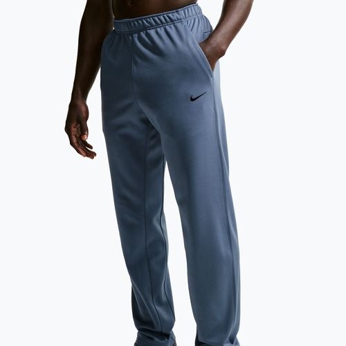 Spodnie treningowe męskie Nike Therma-FIT Open Hem diffused blue/diffused blue/black
