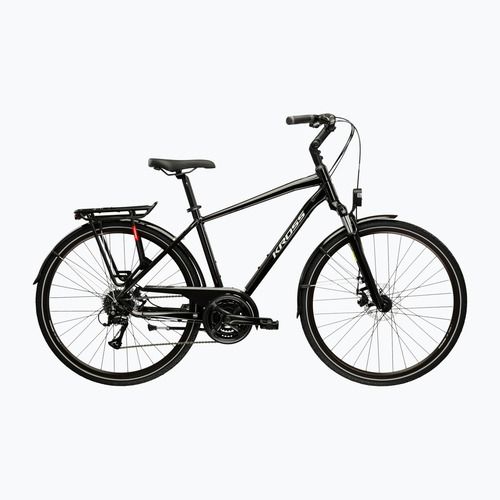 Rower trekkingowy KROSS Trans 3.0 czarny/szary/połysk