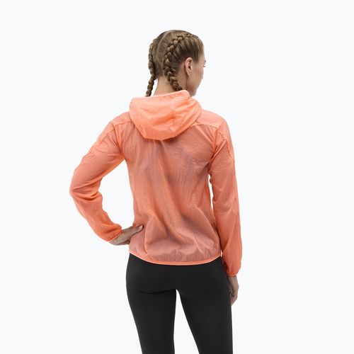 Kurtka do biegania damska HOKA Skyflow neon cantaloupe