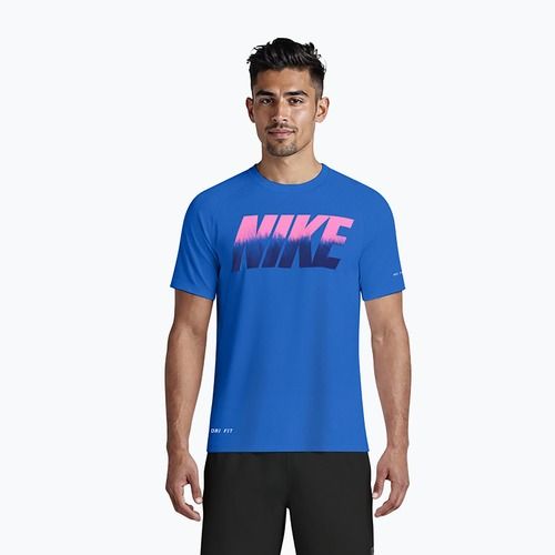 Koszulka męska Nike Hydroguard Ocean Merge blue crystal