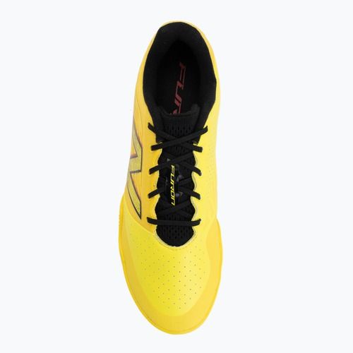 Buty piłkarskie New Balance Furon Pro V8 IN punch yellow/black 100/fire cracker