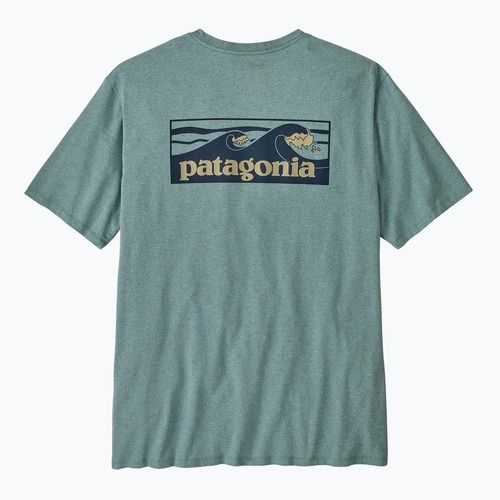 Koszulka męska Patagonia Boardshort Logo Pocket Responsibili blue sage