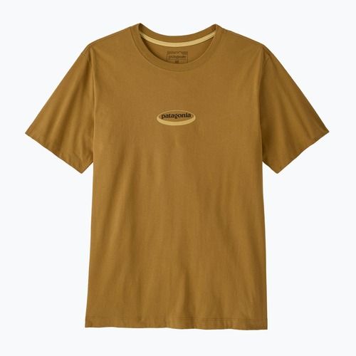 Koszulka męska Patagonia '95 Oval Logo bobcat brown/sunshine