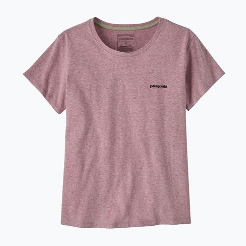 Koszulka damska Patagonia P-6 Logo Responsibili-Tee qulet violet