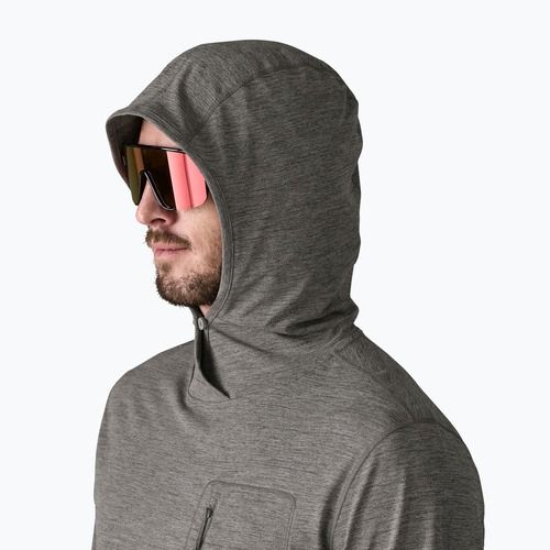Bluza męska Patagonia Capilene Cool Sun Hoody forge grey/noble grey x-dye