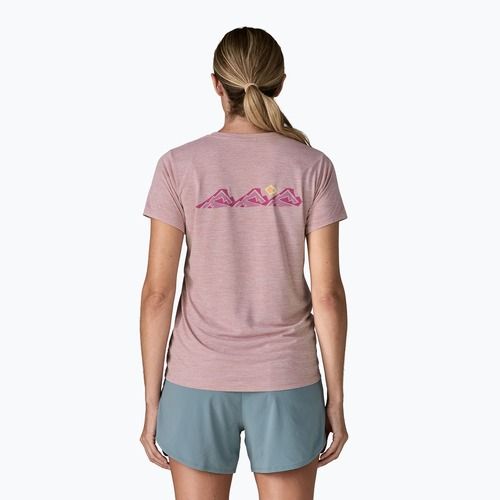 Koszulka damska Patagonia Capilene Cool Daily Shirt - Boardshort Logo quiet violet