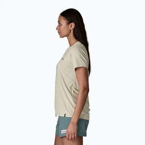 Koszulka damska Patagonia Capilene Cool Daily Shirt - Boardshort Logo dyno white