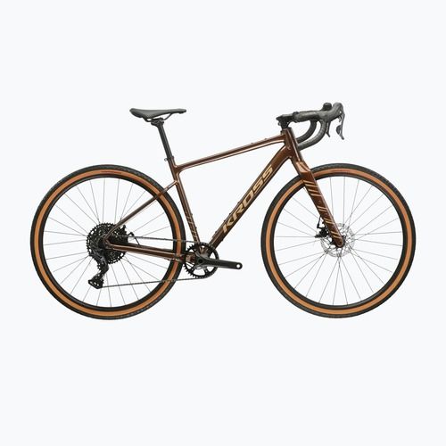 Rower gravelowy KROSS Esker 2.0 brązowy/beżowy/połysk