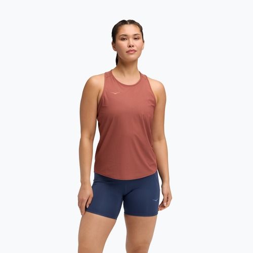 Koszulka do biegania damska HOKA Airolite Tank 2.0 rouge