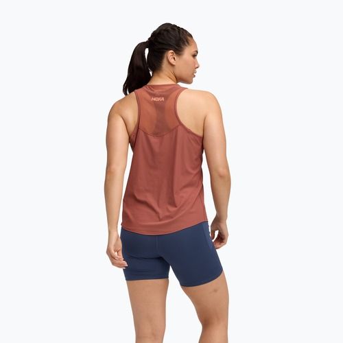 Koszulka do biegania damska HOKA Airolite Tank 2.0 rouge