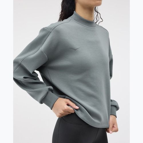 Bluza do biegania damska HOKA Kaitoro Knit Crew slate blue