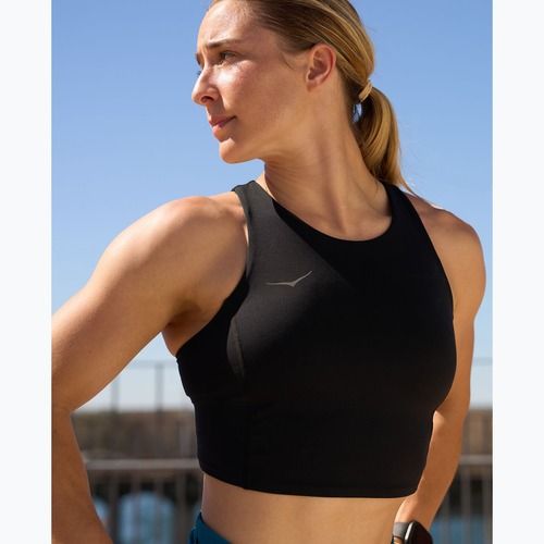 Biustonosz treningowy HOKA Elaro Crop black