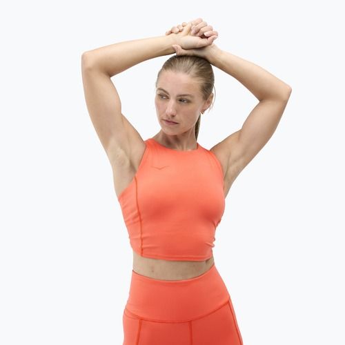 Biustonosz treningowy HOKA Elaro Crop bell pepper