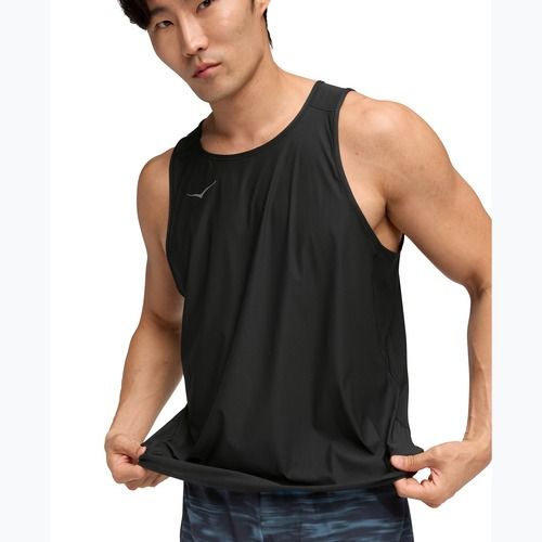 Koszulka do biegania męska HOKA Airolite Tank 2.0 black