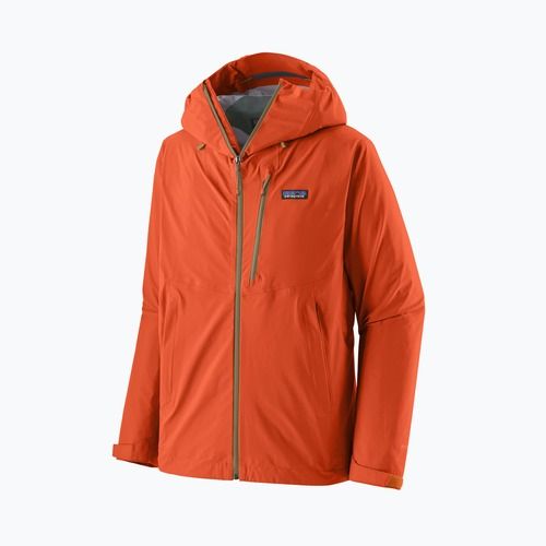 Kurtka przeciwdeszczowa męska Patagonia Granite Crest Rain coal orange