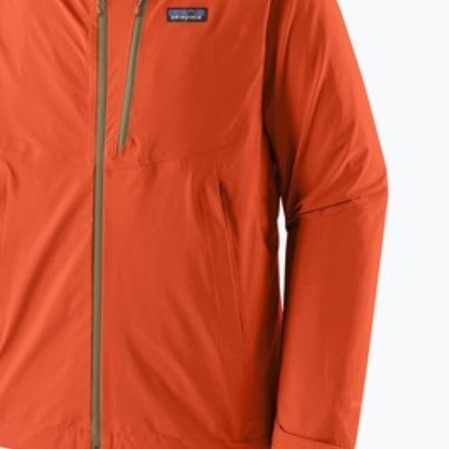 Kurtka przeciwdeszczowa męska Patagonia Granite Crest Rain coal orange