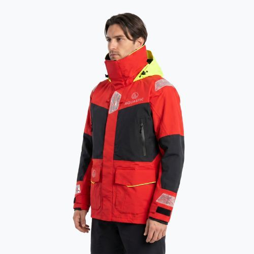Kurtka żeglarska męska AQUASTIC Outrun 15 000/15 000 czerwony