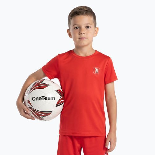 Komplet piłkarski dziecięcy OneTeam Precision Set koszulka i spodenki czerwony