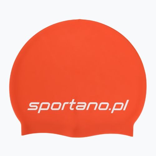 Czepek pływacki SPORTANO silikonowy pomarańczowy