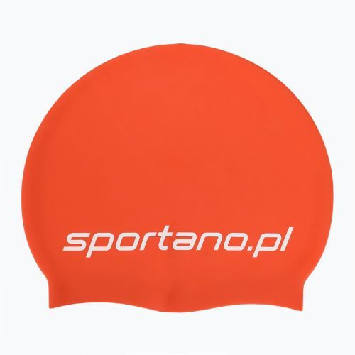 Czepek pływacki SPORTANO silikonowy pomarańczowy