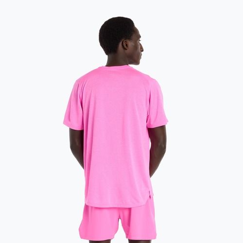 Koszulka męska New Balance Athletics Run pink heat heather
