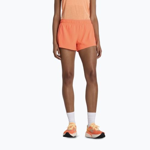 Spodenki damskie New Balance RC Seamless 3" tangerine heat