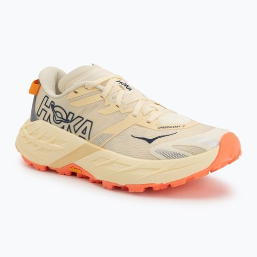 Buty do biegania damskie HOKA Speedgoat 7 vintage yellow/neon flame