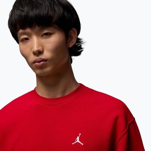 Bluza męska Jordan Brooklyn Fleece Crew gym red/white