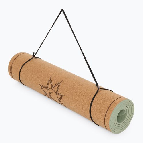 Mata do jogi XTREXO korkowa 6 mm naturalny