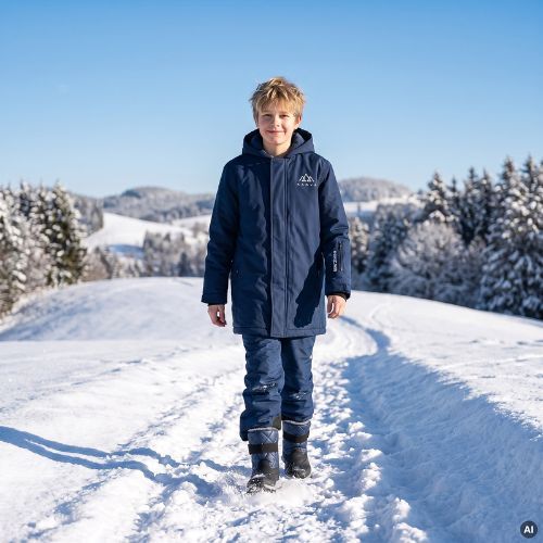 Śniegowce dziecięce KADVA Andes WP JR granatowy