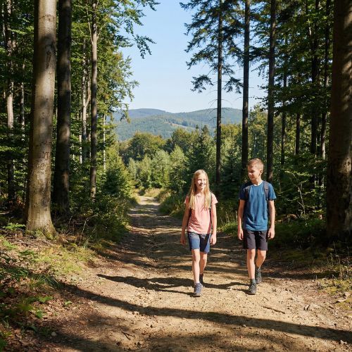 Koszulka dziecięca trekkingowa KADVA TrailCore oddychająca różowy