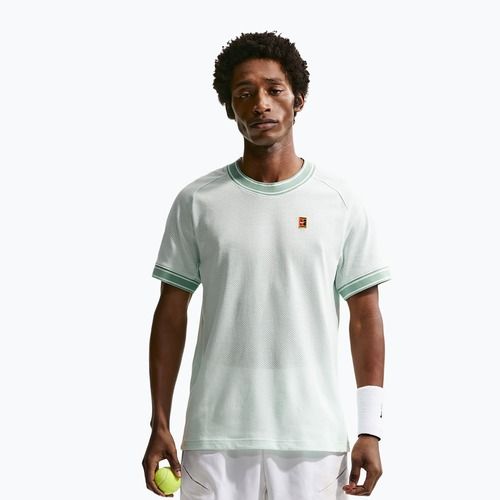Koszulka tenisowa męska Nike Court Heritage barely green