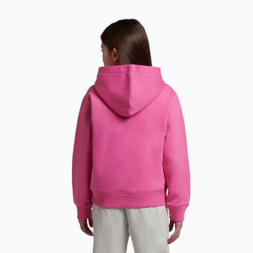 Bluza dziecięca New Balance FT Stacked Logo Hoodie pink satin